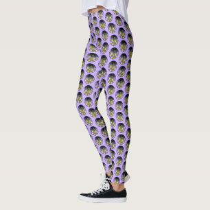 Leggings Colorado Blue Columbine Peinture - Art original