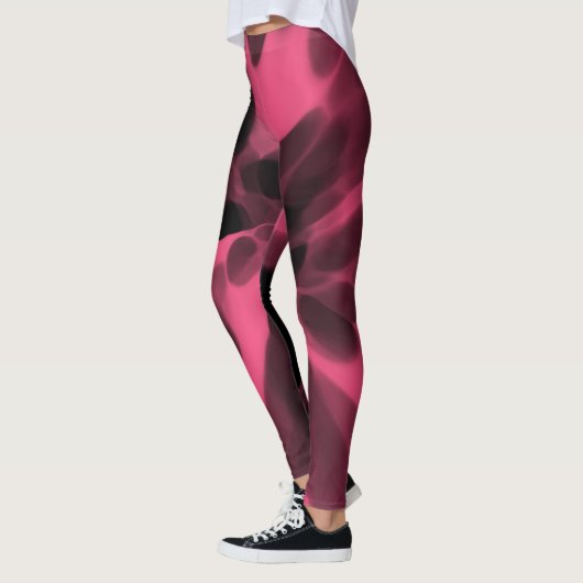 Leggings colorant Cravate rose et noir (Gauche)