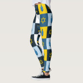 Leggings colorblock hébreu hanoukka (Gauche)