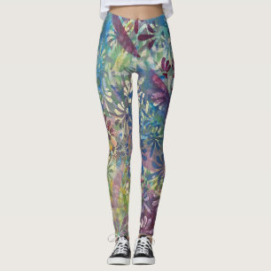 Leggings Coloré Artistique Funky Motif Textured Paint v2