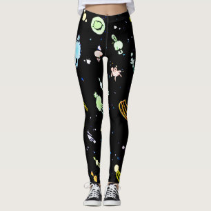 Leggings Coloré Cosmic Celestial Splendor Motif