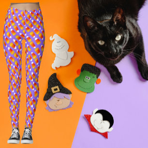 Leggings Coloré Crazy Corn Halloween Candy