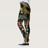 Leggings Coloré Foliage Botanique Fosse Fluale Imprimer (Gauche)