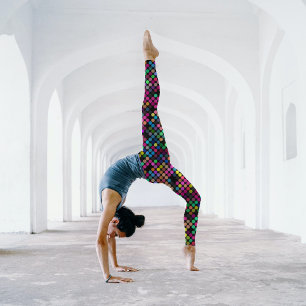 Leggings Coloré & Gras Pois Motif Cool Pop Art