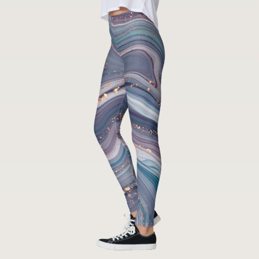 Leggings Coloré Liquide Marbré (Gauche)