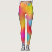 Leggings Coloré rose rouge bleu vert jaune tendance moderne (Devant)
