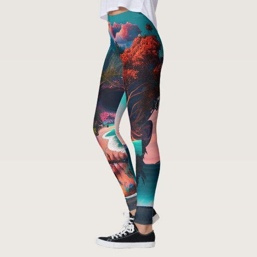 Leggings Colored skull (Gauche)