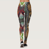 Leggings Colorée Motif d'aile papillon (Dos)