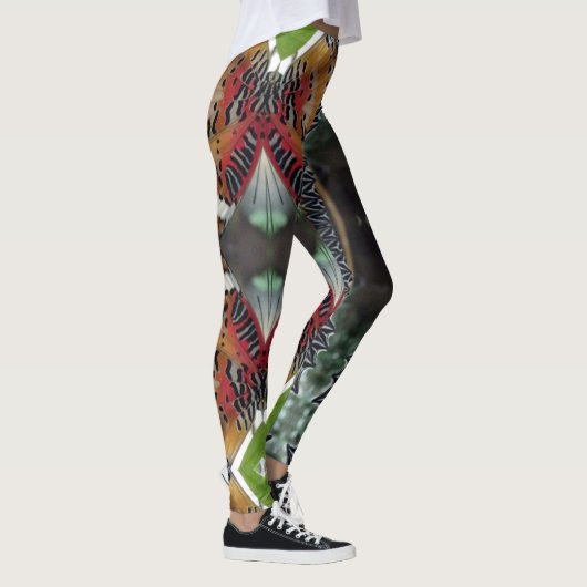 Leggings Colorée Motif d'aile papillon (Droite)