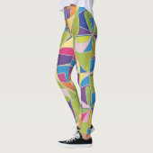 Leggings colorés à motif abstrait (Gauche)