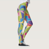 Leggings colorés à motif abstrait (Droite)