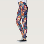 Leggings Colorés À Thème Canin (Gauche)