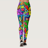 Leggings colorés Abstraits (Dos)
