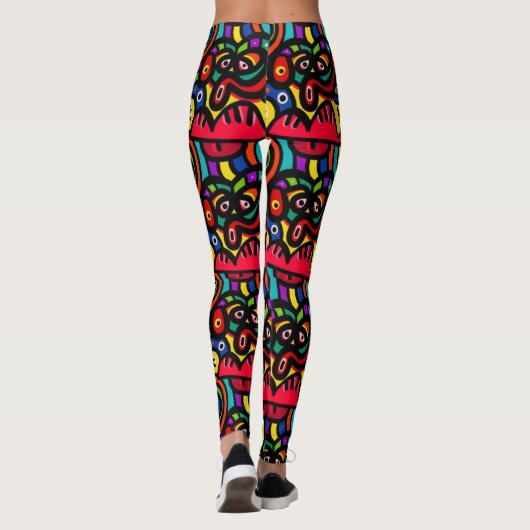 Leggings colorés Abstraits (Dos)