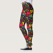 Leggings colorés Abstraits (Gauche)