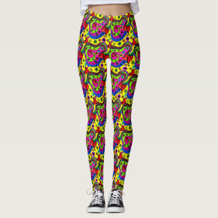 Leggings colorés Abstraits,