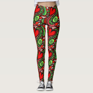 Leggings colorés Abstraits