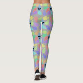 Leggings colorés "Aimer l'ananas" (Dos)