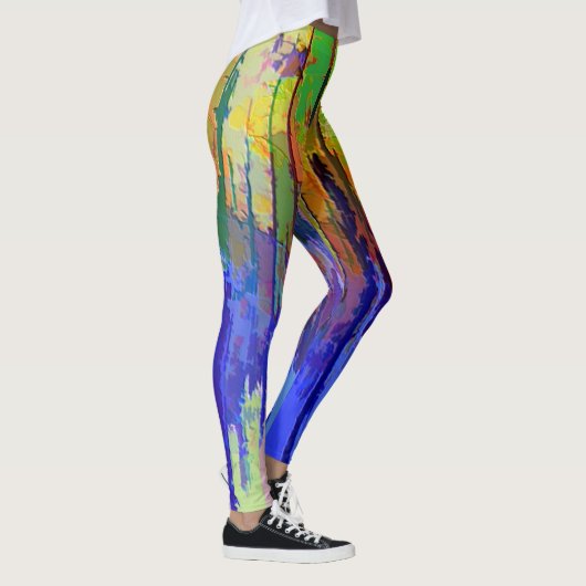 Leggings colorés avec conception abstraite (Droite)