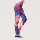 Leggings colorés d'art en mouvement Abstrait (Droite)
