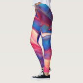 Leggings colorés d'art en mouvement Abstrait (Gauche)