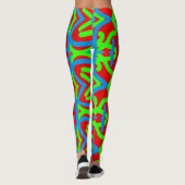 Leggings colorés et vibrants "Ratti_Creative_Arts" (Dos)