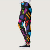 Leggings colorés Motifs des années 80 (Gauche)
