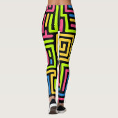 Leggings colorés Motifs des années 80 (Dos)