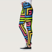Leggings colorés Motifs des années 80 (Gauche)