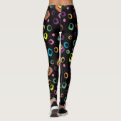 Leggings colorés noirs modernes (Dos)