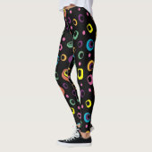 Leggings colorés noirs modernes (Gauche)