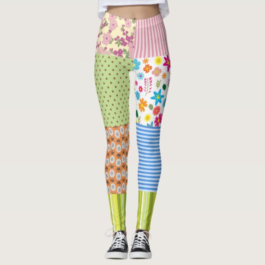 Leggings Colorés pour Femmes – Vibrants (Devant)