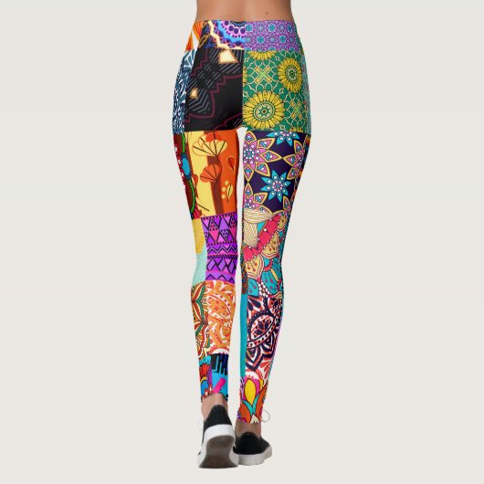 Leggings colorés pour l'impression africaine (Dos)