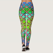 Leggings colorés vibreux et confortables (Dos)