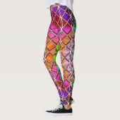 Leggings colorés vibreux et confortables (Gauche)