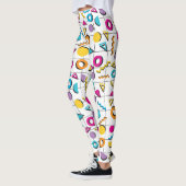 Leggings Colorful 80's Motif géométrique (Gauche)