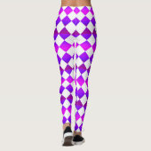 Leggings Colorful Checker Diamond Pattern (Dos)