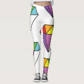 Leggings Colorful Diamond Cute Drawing (Devant)