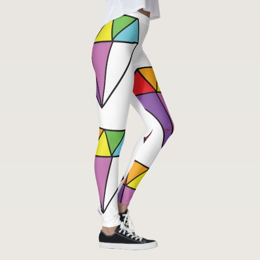 Leggings Colorful Diamond Cute Drawing (Droite)