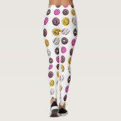 Leggings Colorful Donuts Seamless Pattern – Sweet Bakery Tr (Dos)