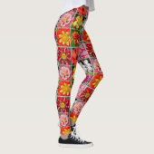 Leggings Colorful floral collage (Droite)