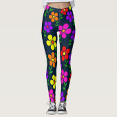 Leggings Colorful Floral Pattern (Devant)