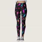 Leggings Colorful Lightning Bolt Pattern  (Devant)