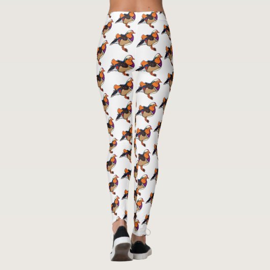 Leggings Colorful mandarin duck (Dos)