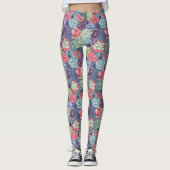 Leggings Colorful Motif Succulent (Devant)
