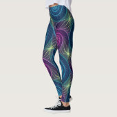 Leggings Colorful Spiral Vortex Illusion | Seamless Optical (Gauche)
