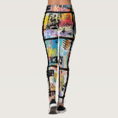 Leggings Colorful Urban Graffiti Pattern (5) (Dos)