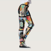 Leggings Colorful Urban Graffiti Pattern (5) (Droite)