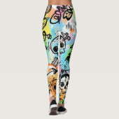 Leggings Colorful Urban Graffiti Pattern (6) (Dos)