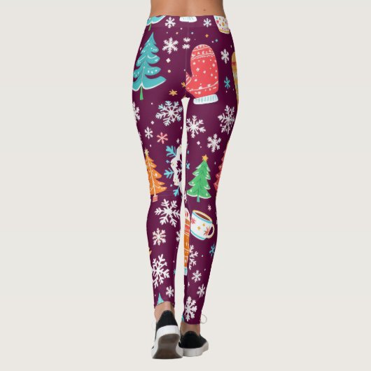 Leggings Colorful Winter Pattern (Dos)